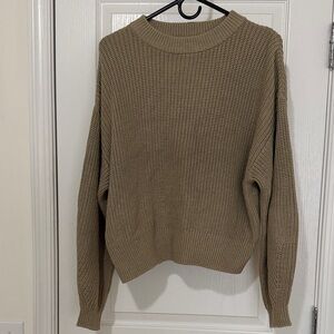 H&M Cozy  Tan Knit Sweater